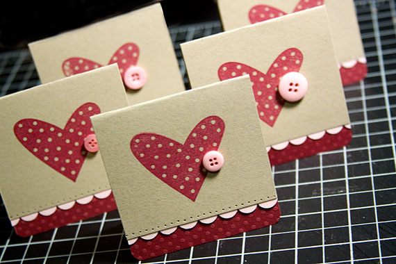 DIY Valentine's Day Card with Hearts