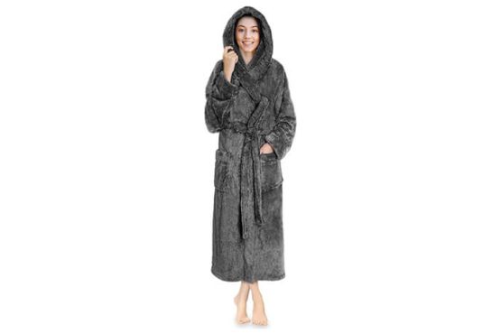 Fluffy Warm Fleece Sherpa Shaggy Bathrobe