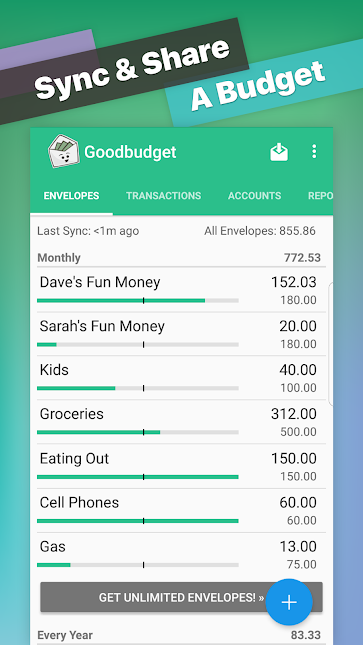 Goodbudget_ Budget & Finance app screenshot