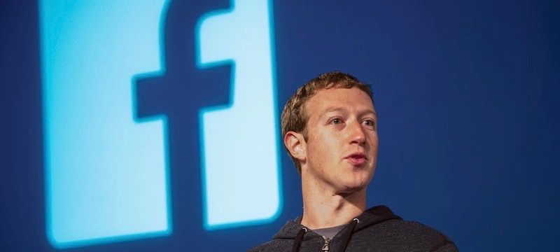 Mark Zuckerberg on stage At Press Event