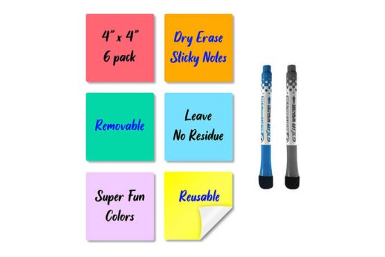 Reusable Dry Erase Sticky Notes