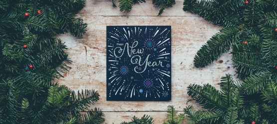 a decorated happy new year card