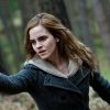 a shot from Harry Potter and the Deathly Hallows part 2 movie with a hermione Granger played by Emma Watson