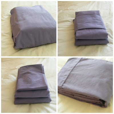 sheets folded in pillow case