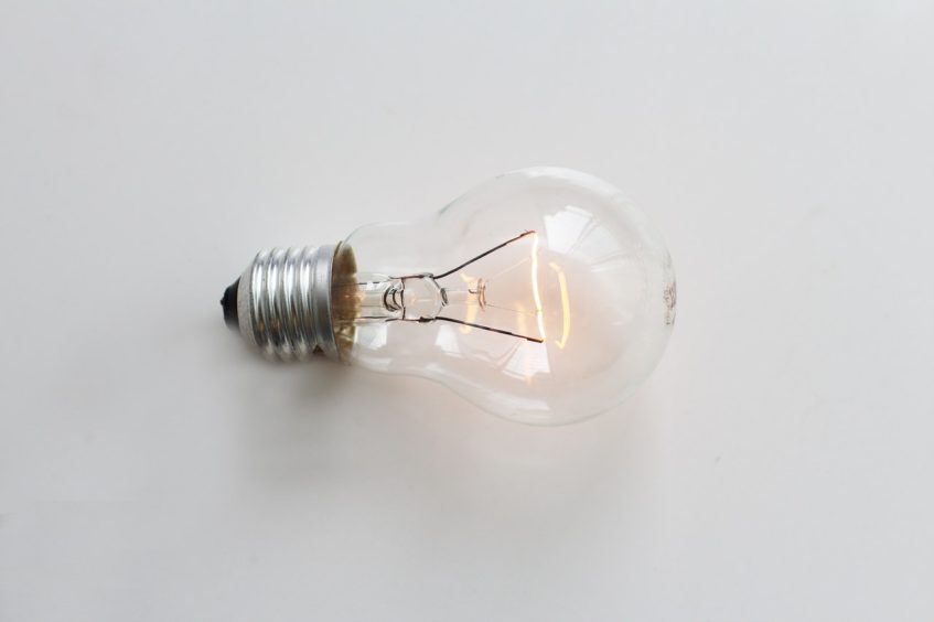 a light bulb