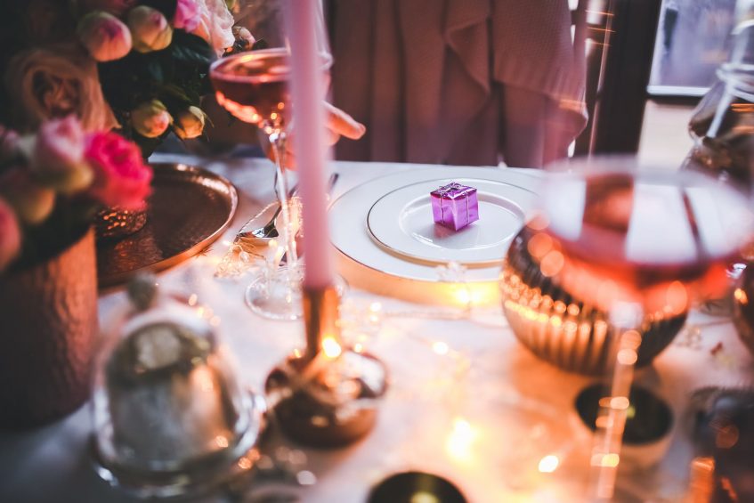 a table served for a holiday