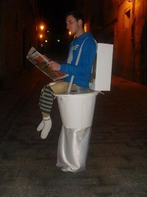 the guy on the toilet costume